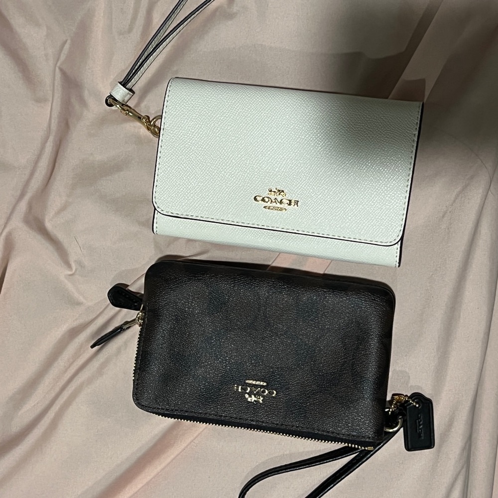 Coach white wallet